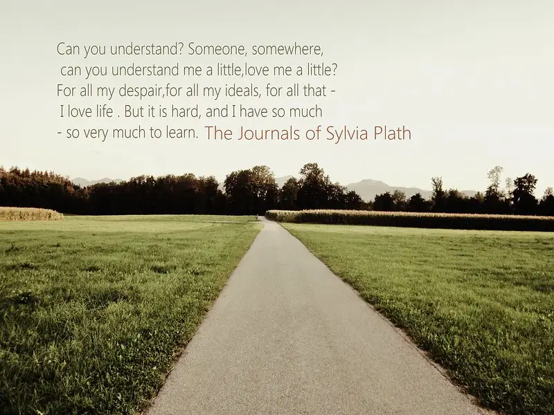 Extracto de texto de Diarios de Sylvia Plath