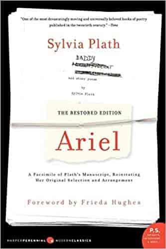 Portada del libro de Sylvia Plath Ariel, en una versión restaurada.