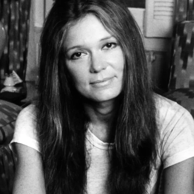 Imagen de Gloria Steinem en 1977